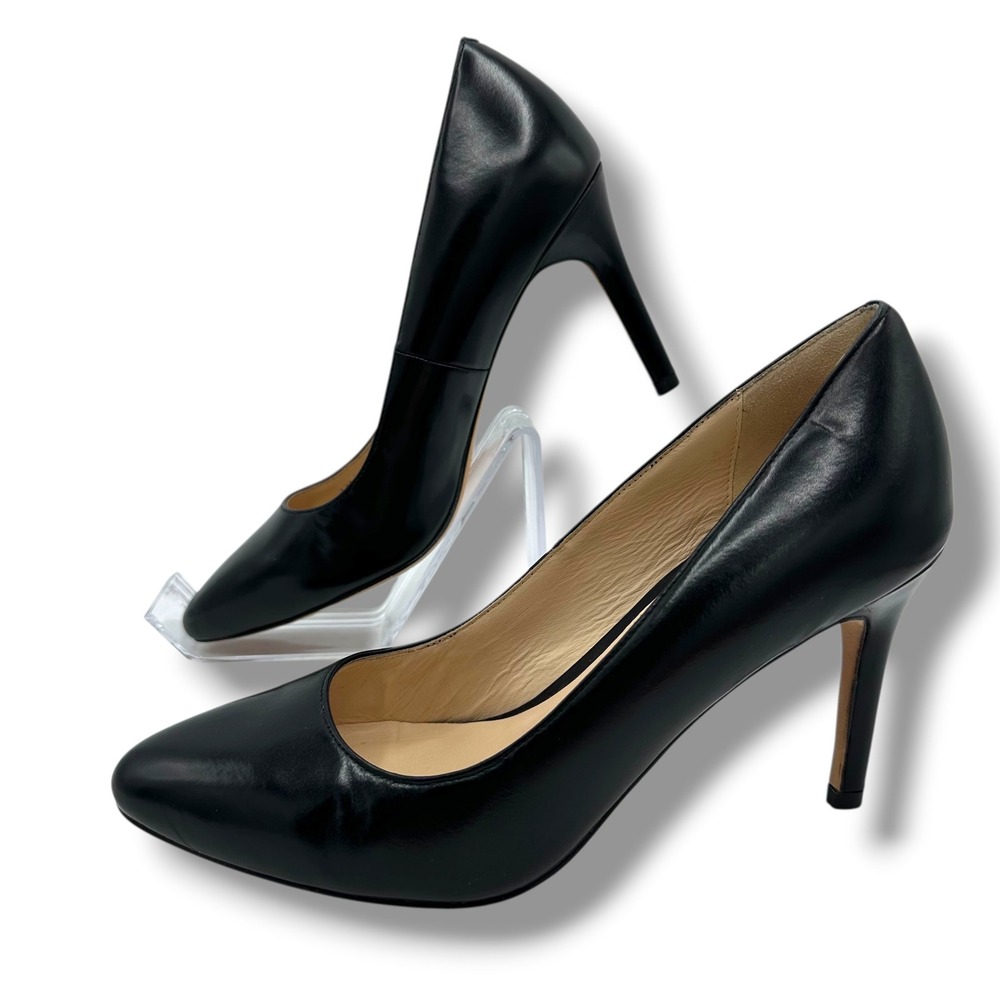 Cole Haan Grand OS Black Leather Pointed‎ Toe Pumps Heels D42112 Womens 6.5 B